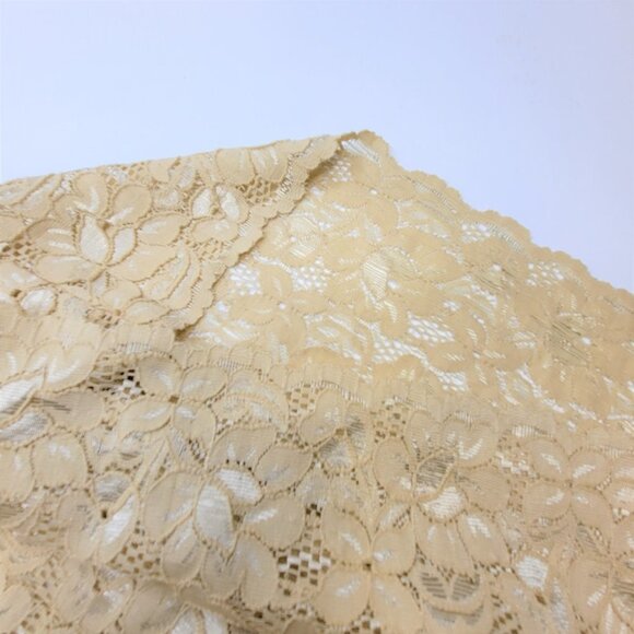 Beige Cream Tank Top Lace Camisole SIZE M - Stretchy Top -  NEW - Picture 7 of 8